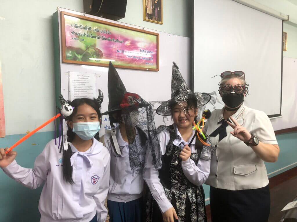 Me with P6/8 Halloween 2023 at SJC