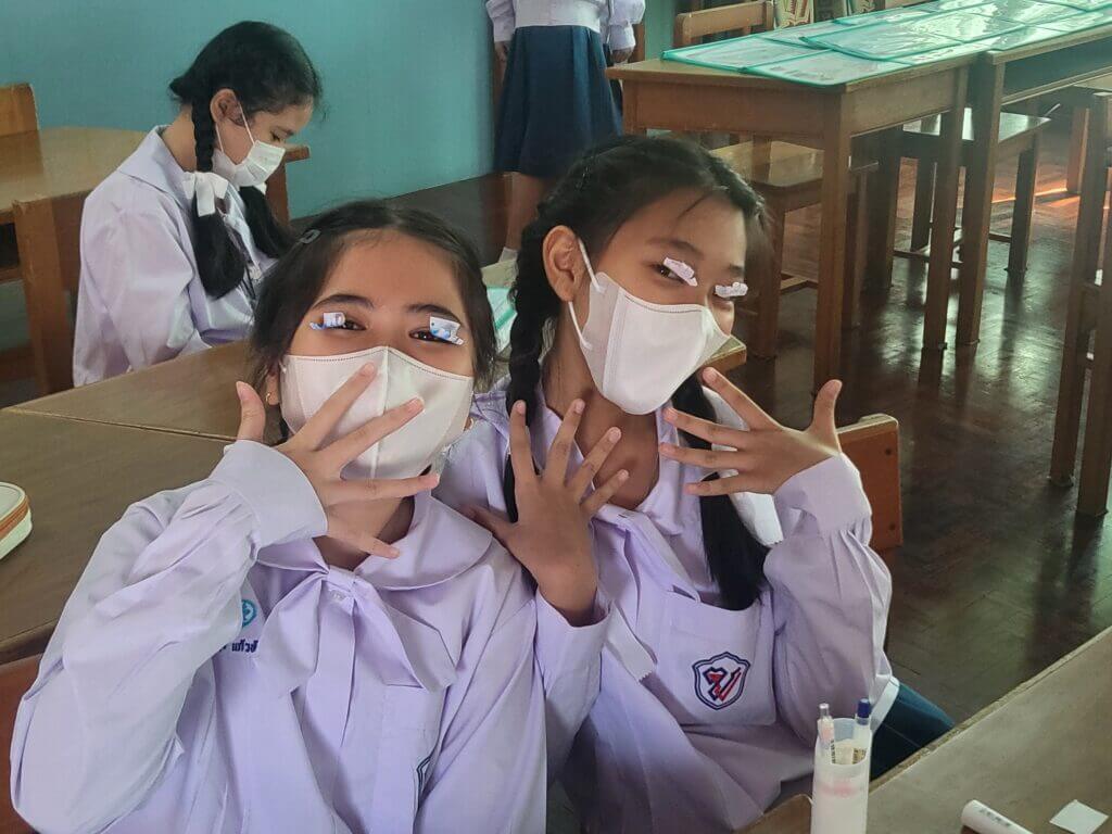 Students from P6/8 being silly and beautiful SJC 2023