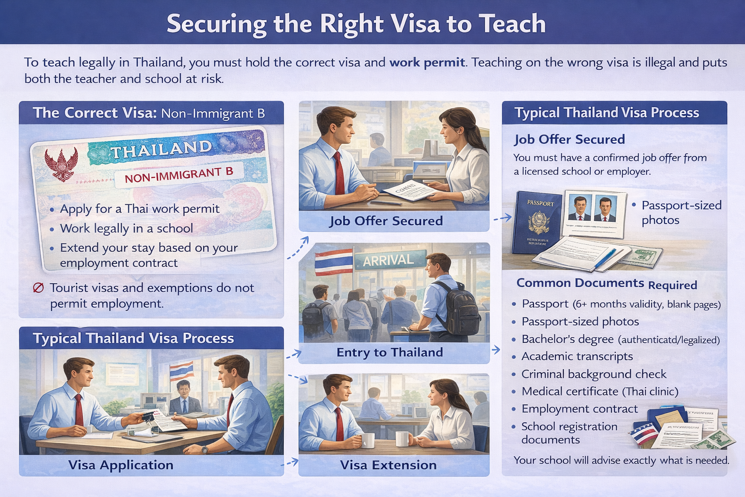 Securing the Right Visa for Teachers to Teach in Thailand